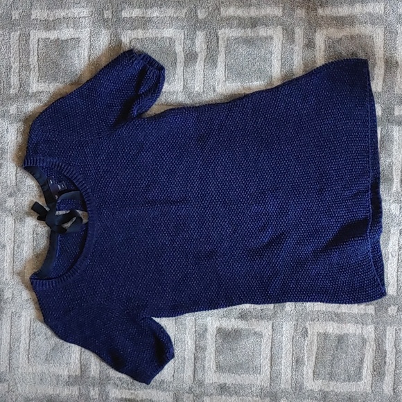 🌠3/$20🌠 Gap US S 100% Cotton Thick Knitted Style Top with Tie-Back Closure - Picture 3 of 7